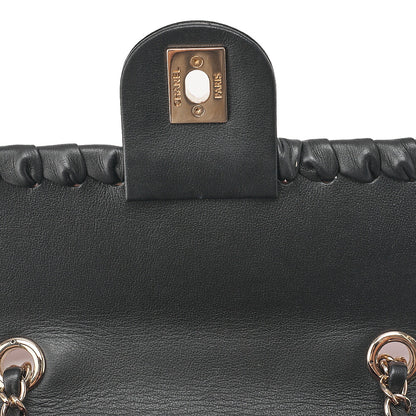 CHANEL Tweed x Lambskin Cruise Collection Chain Shoulder Bag Pink x Black Gold-Tone Hardware, Pre-Owned