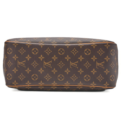 LOUIS VUITTON Louis Vuitton Monogram Deauville Handbag M47270 Brown Gold-Tone Hardware, Pre-Owned