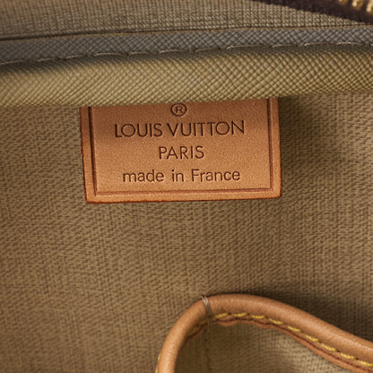 LOUIS VUITTON Louis Vuitton Monogram Deauville Handbag M47270 Brown Gold-Tone Hardware, Pre-Owned