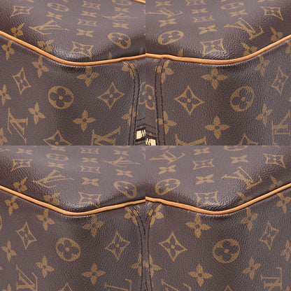 LOUIS VUITTON Louis Vuitton Monogram Deauville Handbag M47270 Brown Gold-Tone Hardware, Pre-Owned