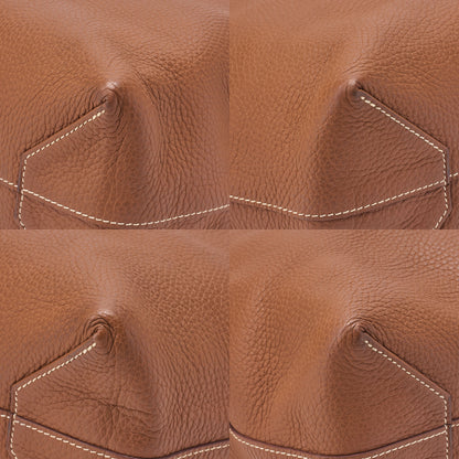 Hermes Hermes Double Sense 36 Taurillon Clemence Tote Bag Gold x Orange  Pre-Owned