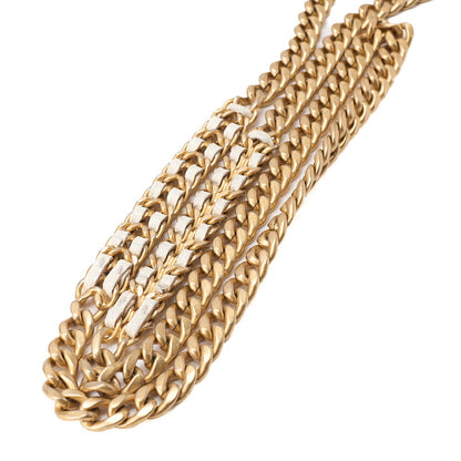 CHANEL Chanel Matelasse Chain Wallet Caviar Skin White Gold-Tone Hardware, Pre-Owned