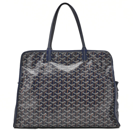 GOYARD [Goyard] Ardy PM Tote Bag Coated Canvas Navy Silver-Tone Hardware, Pre-Owned