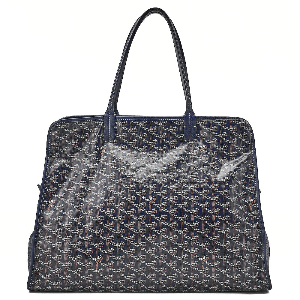 GOYARD [Goyard] Ardy PM Tote Bag Coated Canvas Navy Silver-Tone Hardware, Pre-Owned