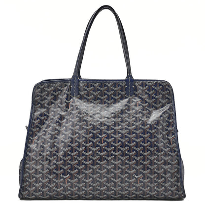 GOYARD [Goyard] Ardy PM Tote Bag Coated Canvas Navy Silver-Tone Hardware, Pre-Owned