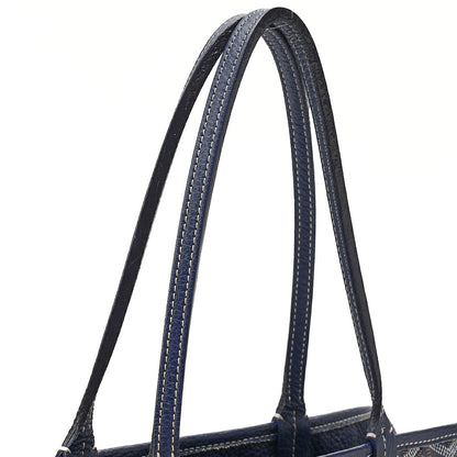 GOYARD [Goyard] Ardy PM Tote Bag Coated Canvas Navy Silver-Tone Hardware, Pre-Owned