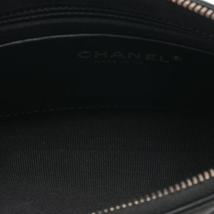 CHANEL Lambskin Matelasse Hobo Bag Chain Shoulder Black Gold-Tone Hardware, Pre-Owned