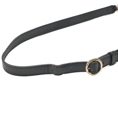 CHANEL Matelasse Caviar Skin Single Flap 2-Way Chain Shoulder Black Gold-Tone Hardware, Pre-Owned