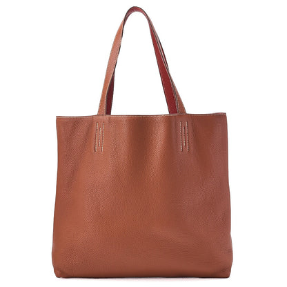 Hermes Hermes Double Sense 36 Taurillon Clemence Tote Bag Gold x Saint-Guine Ladies' Bag Pre-Owned