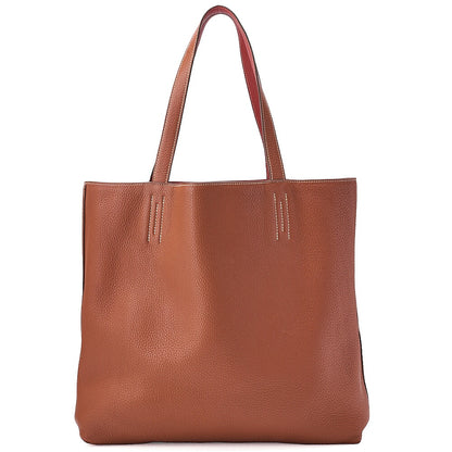 Hermes Hermes Double Sense 36 Taurillon Clemence Tote Bag Gold x Saint-Guine Ladies' Bag Pre-Owned