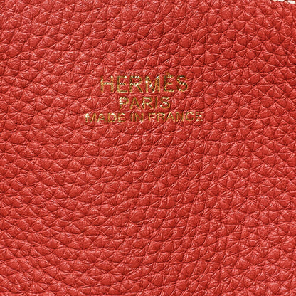Hermes Hermes Double Sense 36 Taurillon Clemence Tote Bag Gold x Saint-Guine Ladies' Bag Pre-Owned