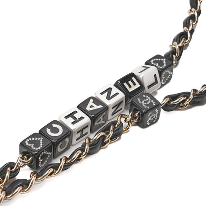 CHANEL Lambskin Mini Chocolate Bar 15cm Single Flap Turn Lock Chain Shoulder Black Gold-Tone Hardware, Pre-Owned