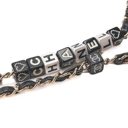 CHANEL Lambskin Mini Chocolate Bar 15cm Single Flap Turn Lock Chain Shoulder Black Gold-Tone Hardware, Pre-Owned
