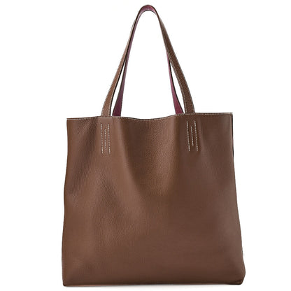Hermes Hermes Double Sense 45 Taurillon Clemence Tote Bag Brown x Tosca Ladies' Bag  Pre-Owned