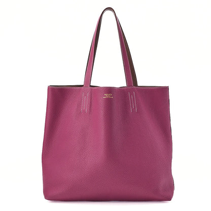 Hermes Hermes Double Sense 45 Taurillon Clemence Tote Bag Brown x Tosca Ladies' Bag  Pre-Owned