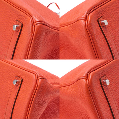 Hermes Hermes Birkin 35 Togo Handbag Rouge Pivot Ine Silver-Tone Hardware, Pre-Owned