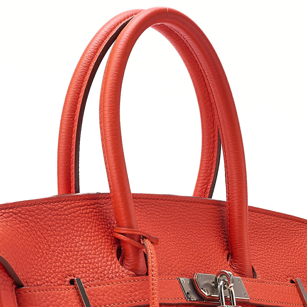 Hermes Hermes Birkin 35 Togo Handbag Rouge Pivot Ine Silver-Tone Hardware, Pre-Owned