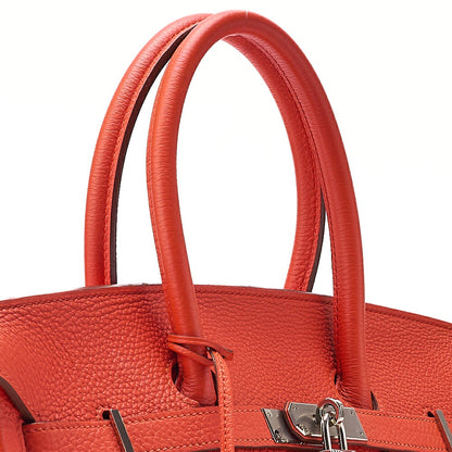 Hermes Hermes Birkin 35 Togo Handbag Rouge Pivot Ine Silver-Tone Hardware, Pre-Owned