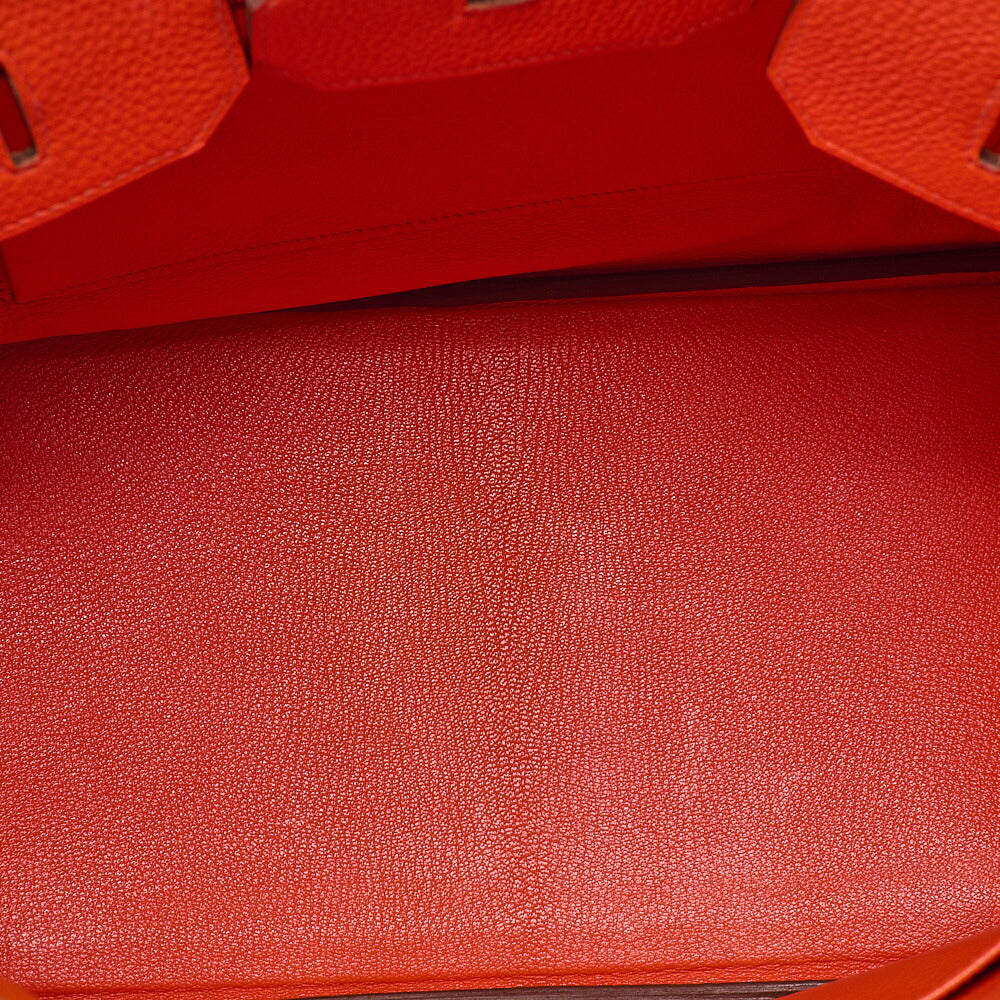 Hermes Hermes Birkin 35 Togo Handbag Rouge Pivot Ine Silver-Tone Hardware, Pre-Owned