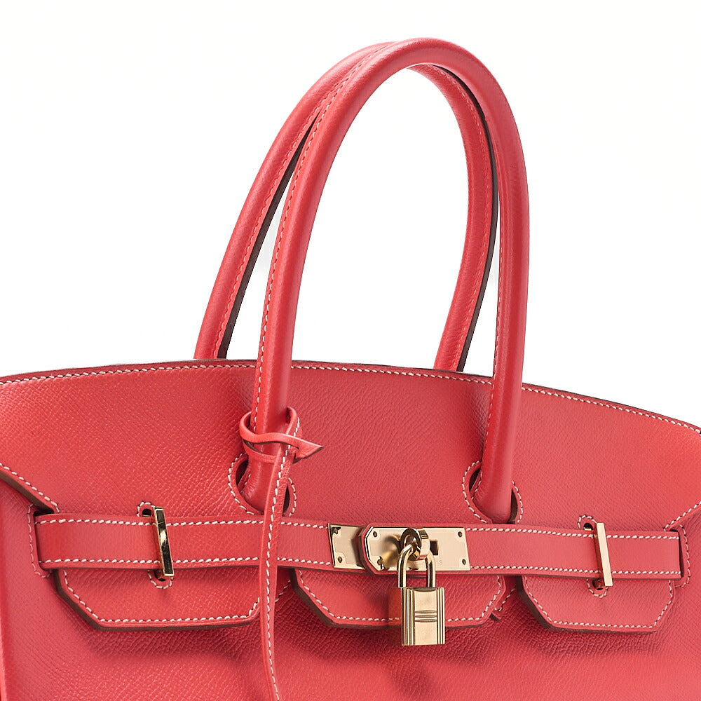 Hermes Birkin 35 Handbag Epson Rose Jaipool x Gold Gold-Tone Hardware, Pre-Owned