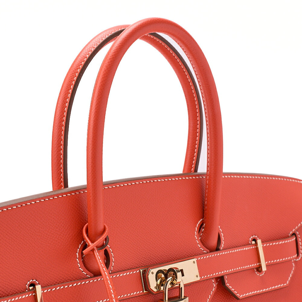 Hermes Birkin 35 Handbag Epson Rose Jaipool x Gold Gold-Tone Hardware, Pre-Owned