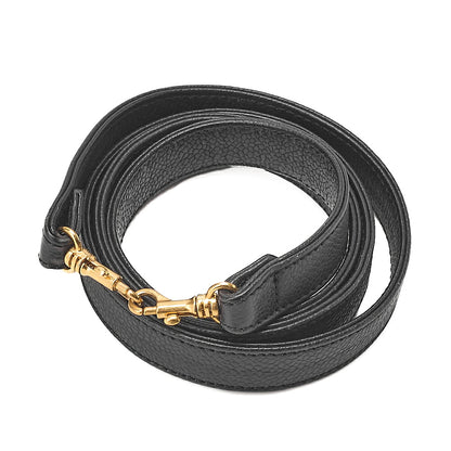 CHANEL Shoulder Bag Coco Mark Vanity 2-way Caviar Skin Black Gold-Tone Hardware, Pre-Owned