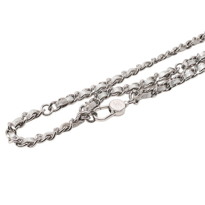 CHANEL Lambskin Minima Lesser Rhinestone Star x Coco Mark Chain Shoulder Pouch Silver-Tone Hardware, Pre-Owned