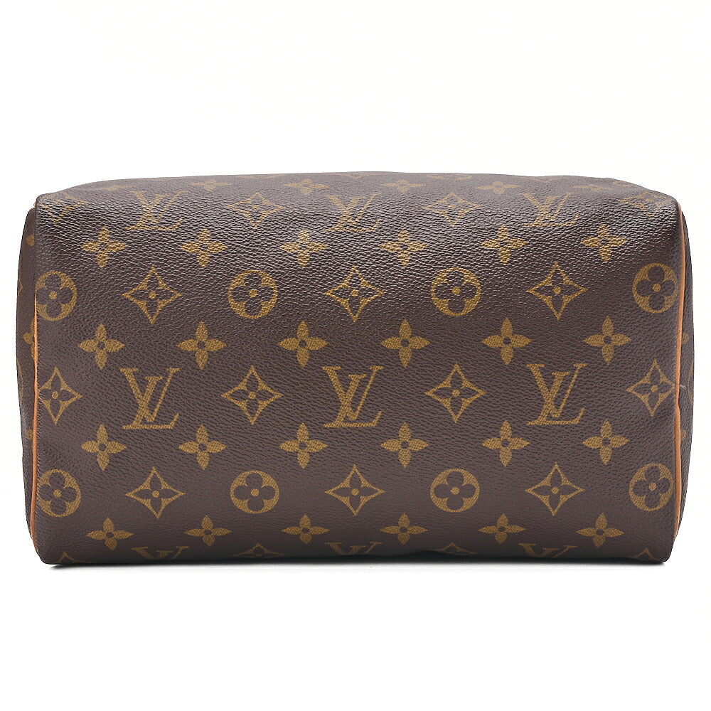 LOUIS VUITTON Louis Vuitton Monogram Speedy 25 Handbag M41528 Brown Gold-Tone Hardware, Pre-Owned