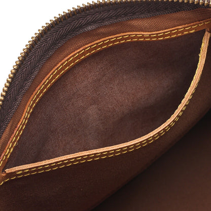 LOUIS VUITTON Louis Vuitton Monogram Speedy 25 Handbag M41528 Brown Gold-Tone Hardware, Pre-Owned