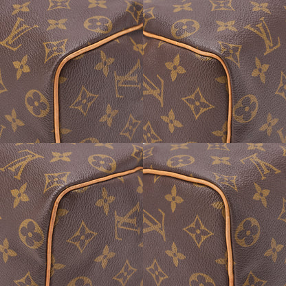 LOUIS VUITTON Louis Vuitton Monogram Speedy 25 Handbag M41528 Brown Gold-Tone Hardware, Pre-Owned
