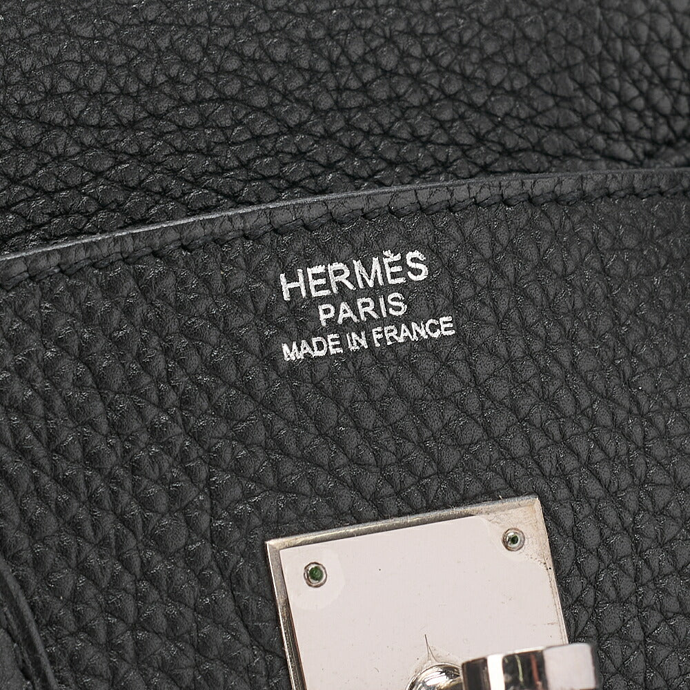 HERMES Birkin 30 Handbag Togo Black (Silver Hardware) Silver-Tone Hardware, Pre-Owned
