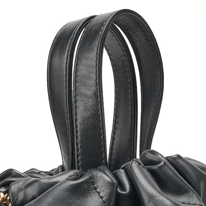 CHANEL Chanel Chanel 22 Calfskin Black Drawstring Type 2-way Chain Backpack Gold-Tone Hardware, Pre-Owned