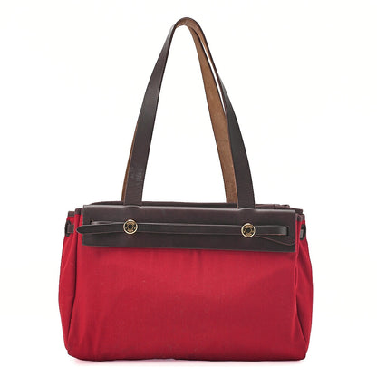 HERMES Hermes Ale Bag Kavas PM Towalmi Road  x  Vash Hunter Red x Brown x Orange Tote Bag Gold-Tone Hardware, Pre-Owned