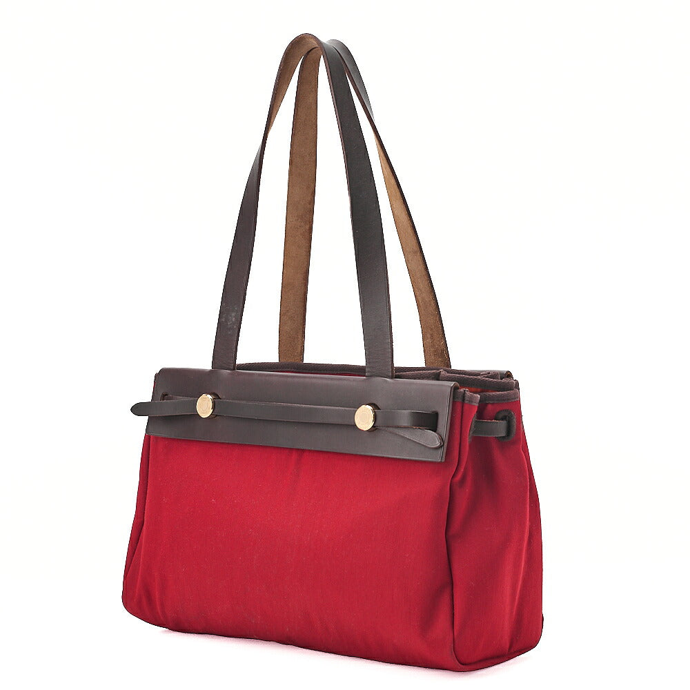 HERMES Hermes Ale Bag Kavas PM Towalmi Road  x  Vash Hunter Red x Brown x Orange Tote Bag Gold-Tone Hardware, Pre-Owned