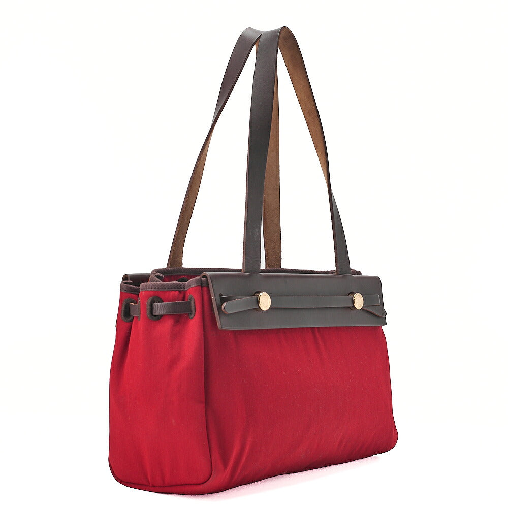 HERMES Hermes Ale Bag Kavas PM Towalmi Road  x  Vash Hunter Red x Brown x Orange Tote Bag Gold-Tone Hardware, Pre-Owned