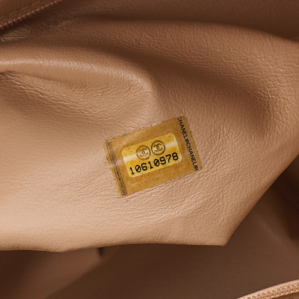 CHANEL Chain Tote Bag Coco Mark Luxury Line Lambskin Gold Gold-Tone Hardware, Pre-Owned