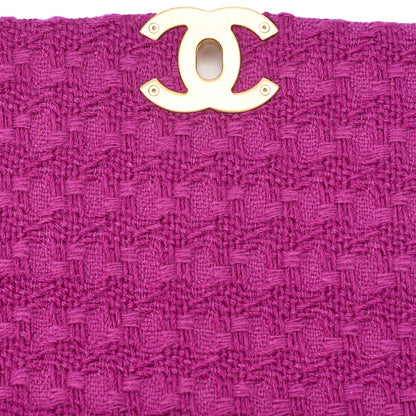 CHANEL Matelasse Chanel 19 Tweed 2-Way Chain Shoulder Purple Gold x Silver-Tone Hardware, Pre-Owned