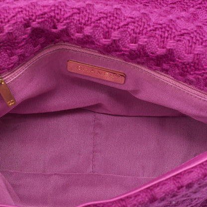 CHANEL Matelasse Chanel 19 Tweed 2-Way Chain Shoulder Purple Gold x Silver-Tone Hardware, Pre-Owned