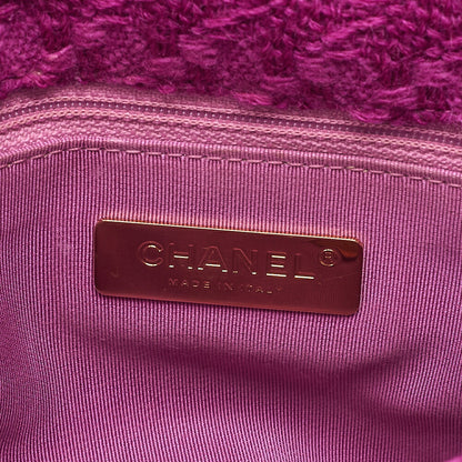 CHANEL Matelasse Chanel 19 Tweed 2-Way Chain Shoulder Purple Gold x Silver-Tone Hardware, Pre-Owned
