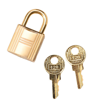 Hermes Hermes Picotan Lock PM Taurillon Clemence Etoupe Gold-Tone Hardware, Pre-Owned