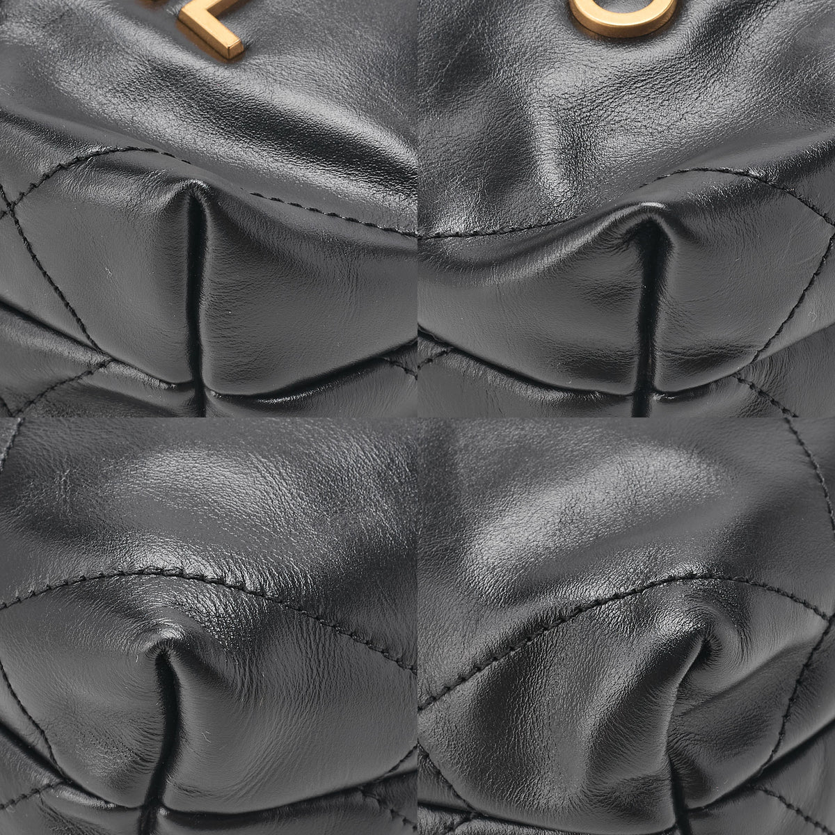 CHANEL Chanel Chanel 22 Mini Calfskin Black Drawstring Chain Shoulder Bag Gold-Tone Hardware, Pre-Owned
