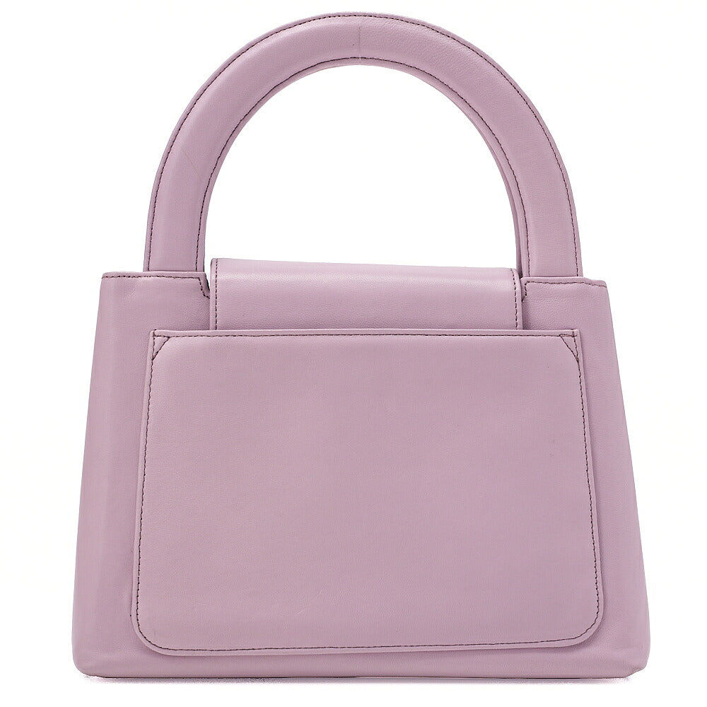 CHANEL Bicolore Handbag Mini Kelly Shape Lambskin Purple Gold-Tone Hardware, Pre-Owned