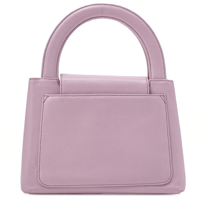CHANEL Bicolore Handbag Mini Kelly Shape Lambskin Purple Gold-Tone Hardware, Pre-Owned