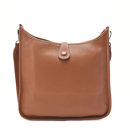 Hermes Hermes Evelyn PM Shoulder Bag Taurillon Clemence Gold Silver-Tone Hardware, Pre-Owned