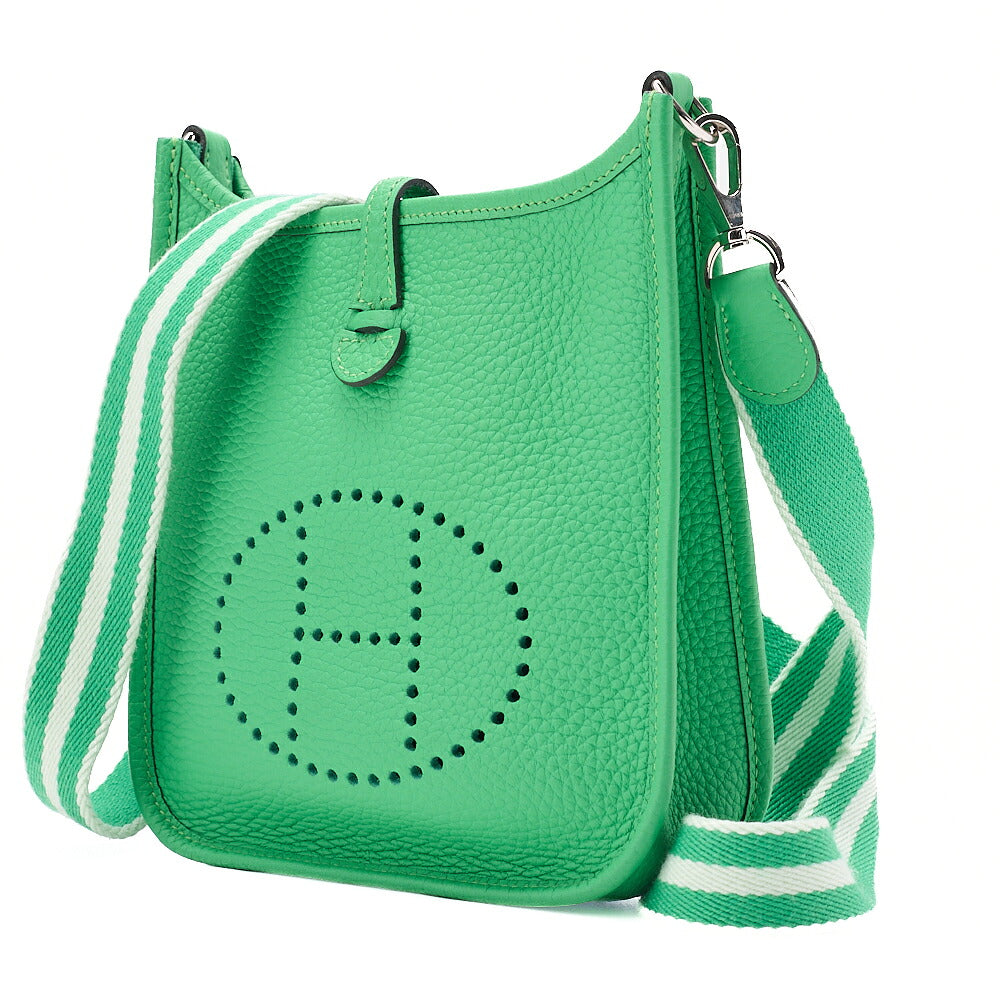 Hermes Hermes Eveline TPM Shoulder Bag Tedmont Clemence Vert Comics Silver-Tone Hardware, Pre-Owned