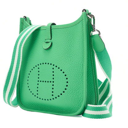 Hermes Hermes Eveline TPM Shoulder Bag Tedmont Clemence Vert Comics Silver-Tone Hardware, Pre-Owned
