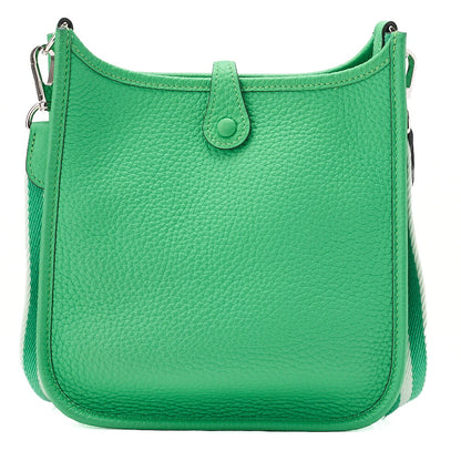 Hermes Hermes Eveline TPM Shoulder Bag Tedmont Clemence Vert Comics Silver-Tone Hardware, Pre-Owned
