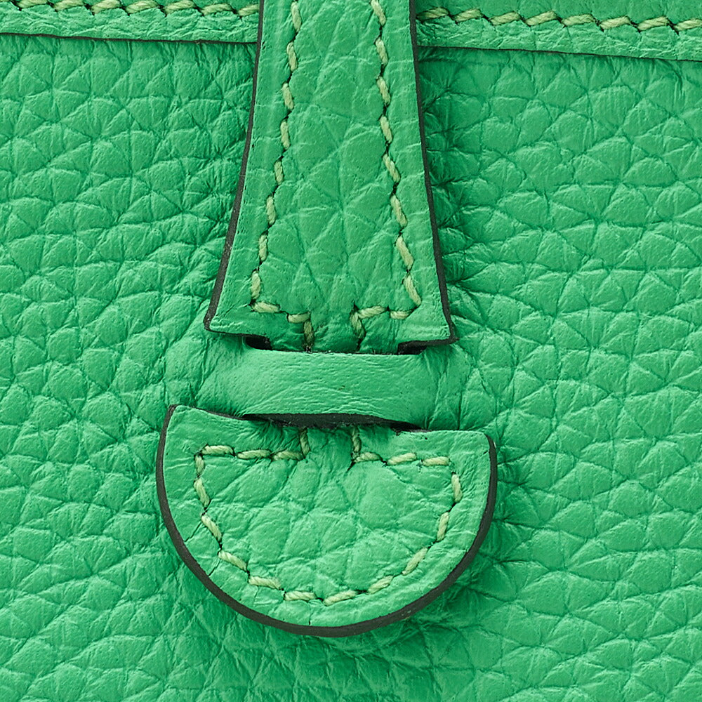 Hermes Hermes Eveline TPM Shoulder Bag Tedmont Clemence Vert Comics Silver-Tone Hardware, Pre-Owned