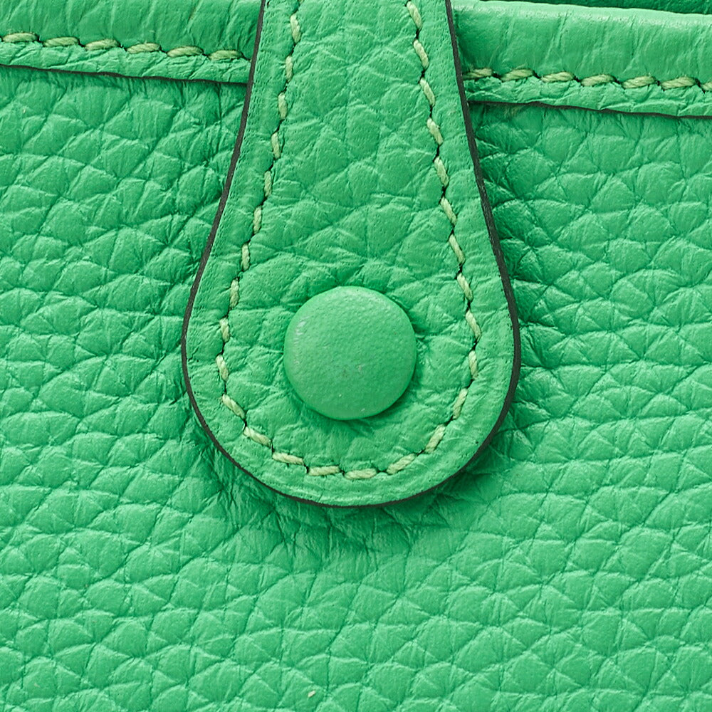 Hermes Hermes Eveline TPM Shoulder Bag Tedmont Clemence Vert Comics Silver-Tone Hardware, Pre-Owned