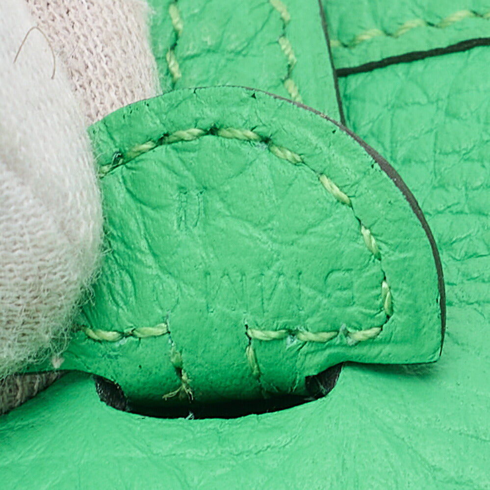 Hermes Hermes Eveline TPM Shoulder Bag Tedmont Clemence Vert Comics Silver-Tone Hardware, Pre-Owned